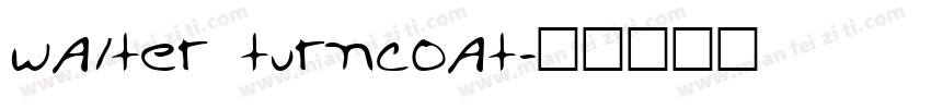 walter turncoat字体转换
